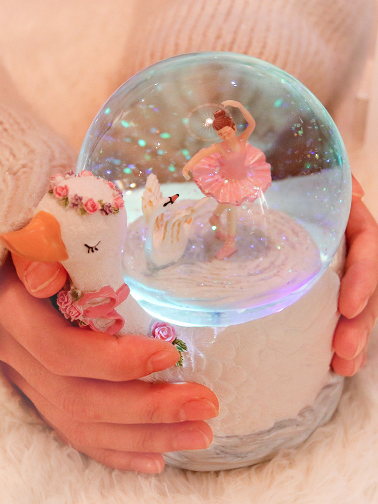 DANCING BALLET GIRLS CRYSTAL BALL SNOWFLAKE MUSIC BOX MUSIC BOX GIRLS KIDS GIRLS HEART GIRLS DAY GIFTS