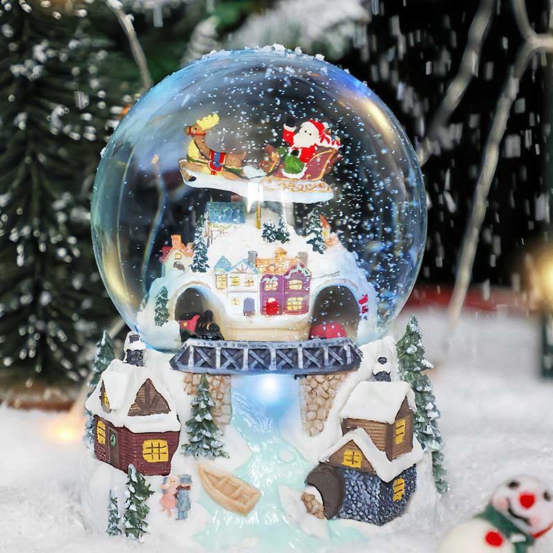 圣诞节雪花水晶球平安夜女友礼物