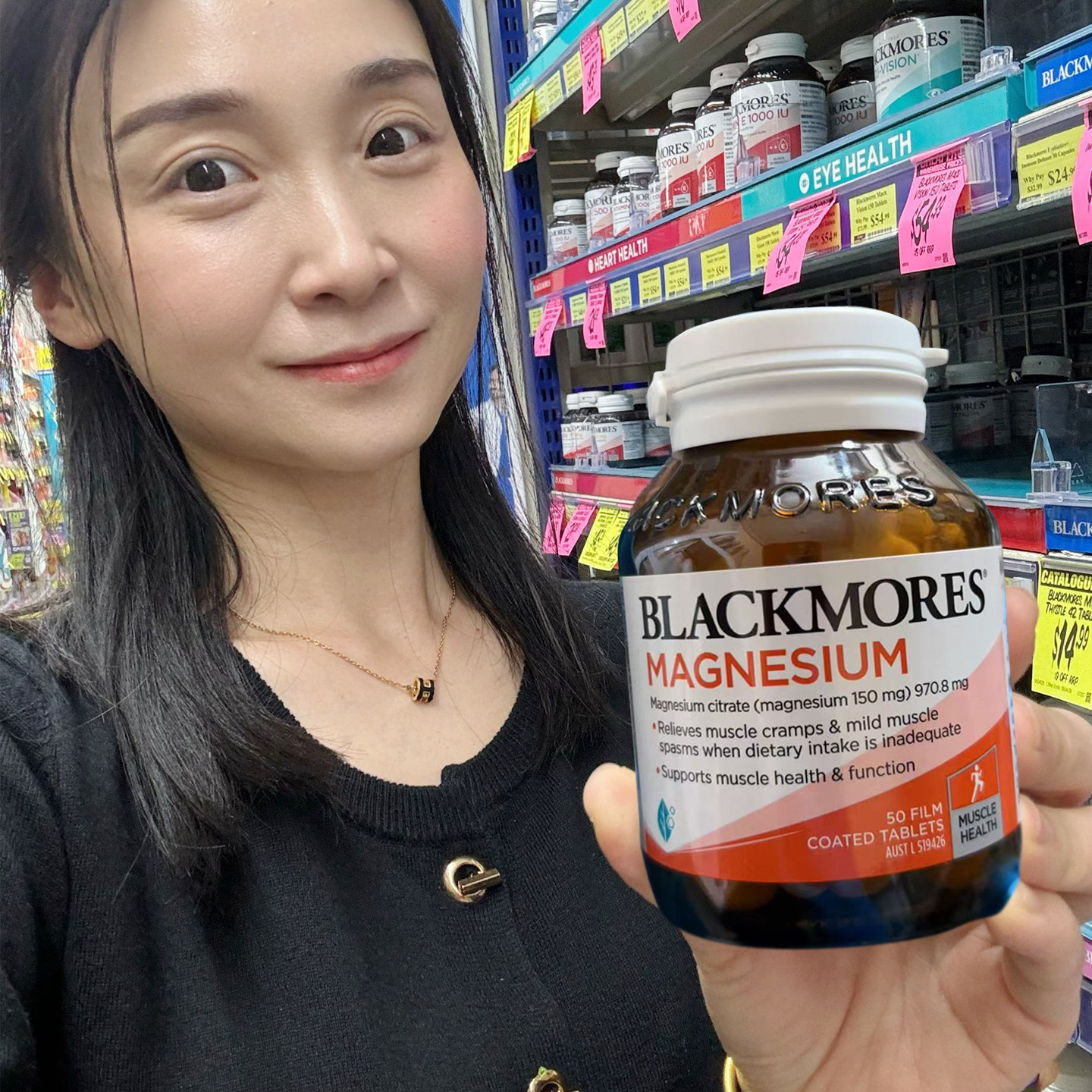 澳洲Blackmores Magnesium 柠檬酸镁150mgBM镁50粒