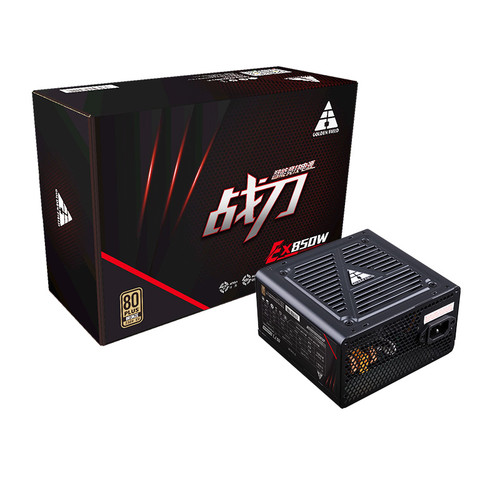 金河田战刀EX850W双路X99X79主板电脑电源额定850WPCIE5.0静音
