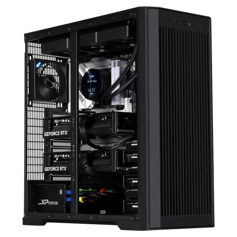 先马AI SUPER服务器机箱EATX双路X99双显卡多机械硬盘位电脑机箱