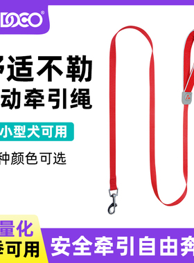 DOCO多彩宠物牵引绳中小型犬外出遛狗绳子舒适反光拉手高强度狗链
