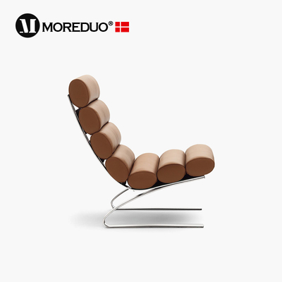 MOREDUO意式真皮客厅躺椅沙发椅