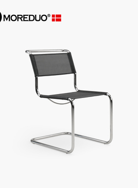MOREDUO/S33 chair悬臂椅 包豪斯休闲椅不锈钢管设计师书桌椅单椅