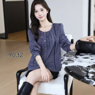 2026秋季新款韩版宽松显瘦百搭休闲长袖衬衫女式上衣女显瘦小衫潮