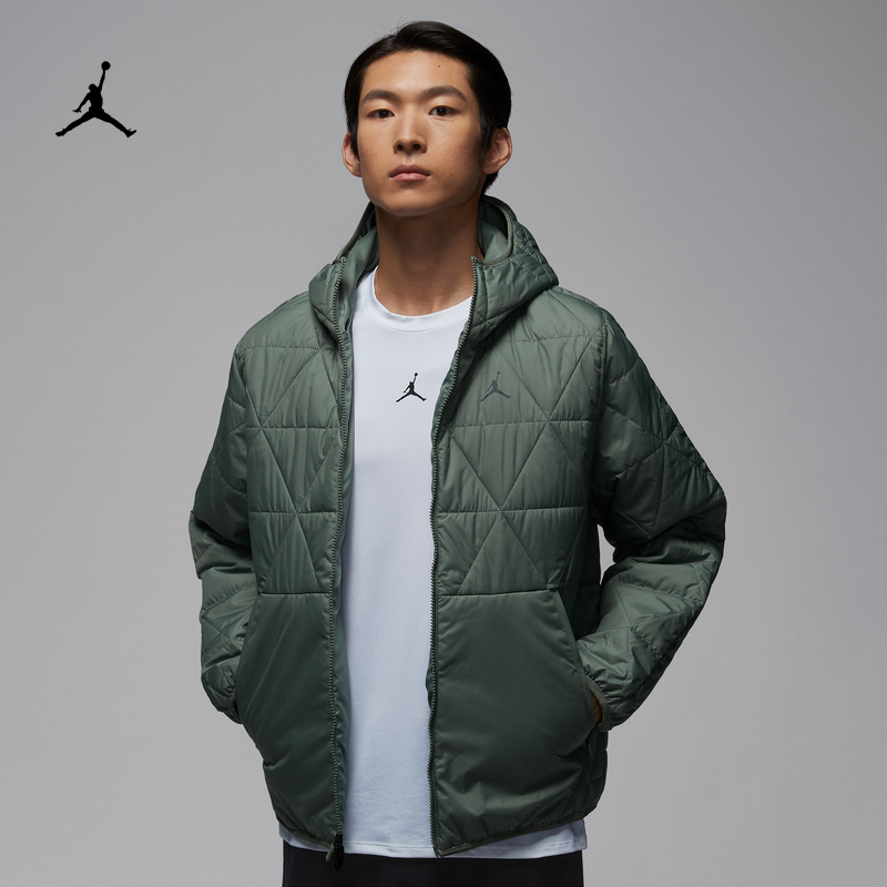 耐克乔丹男子防泼水保暖夹克棉服外套叠搭耐穿JORDAN FZ3163