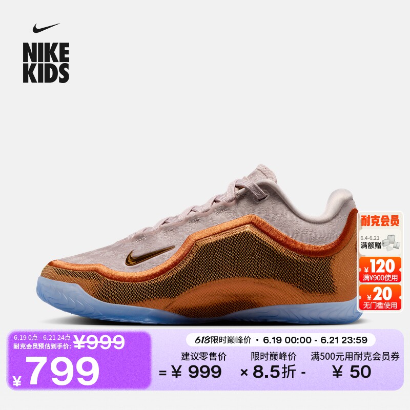 耐克詹姆斯23大童实战篮球鞋男女童抗扭NIKE LEBRON 23 IV4800