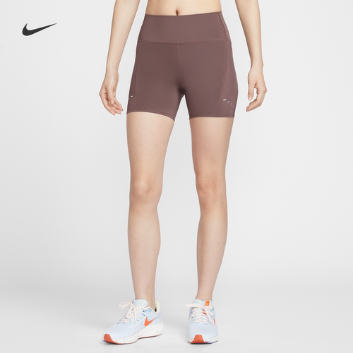 Nike耐克速干女高腰紧身跑步短裤