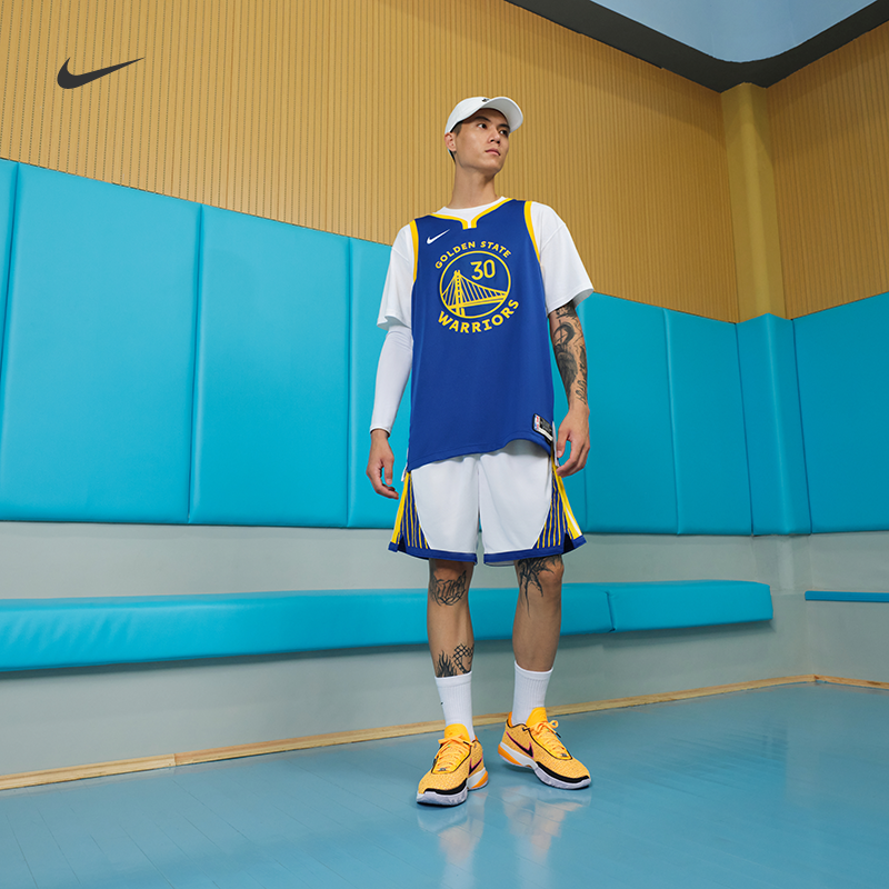 Nike耐克勇士队NBA速干男子球衣