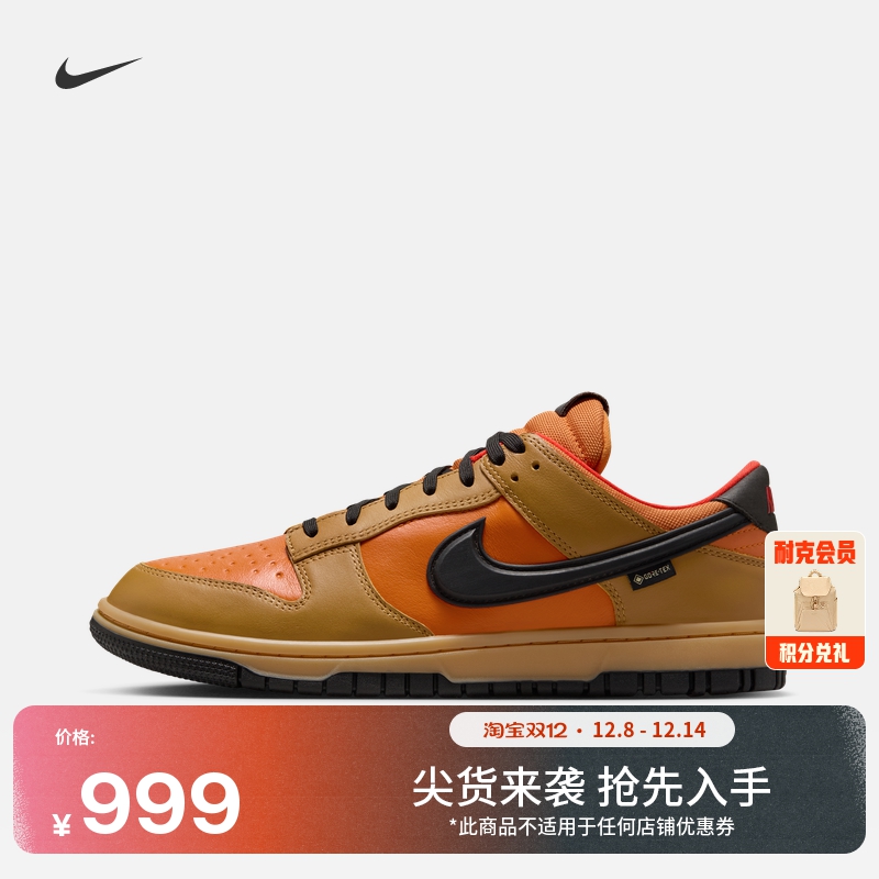 耐克男子防水平底运动鞋冬季新款NIKE DUNK LOW GORE-TEX HQ2053