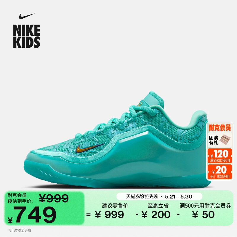 耐克詹姆斯23大童实战篮球鞋男女童抗扭NIKE LEBRON 23 IV4795