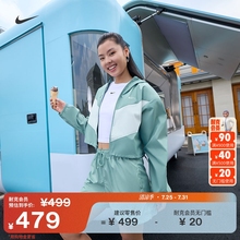 耐克风行者系列女子宽松短款连帽夹克秋季NIKE WINDRUNNER HJ1183