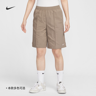 耐克勾勾女子高腰防曬短褲 NIKE EVERYTHING HJ1398 刺繡啞光運動褲
