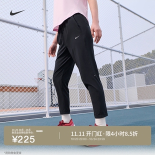 耐克女子速干训练中腰跑步九分裤梭织NIKE TEMPO HV5765