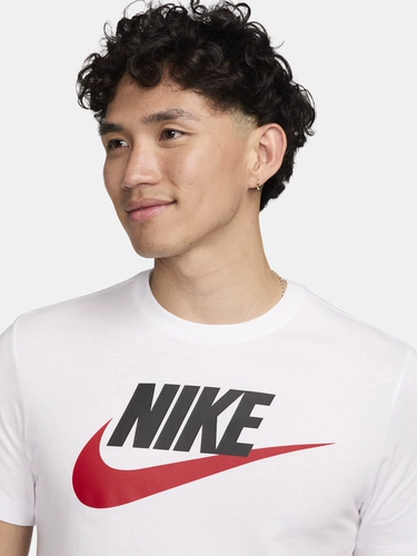 Nike, хлопковая трикотажная спортивная мягкая комфортная футболка с коротким рукавом с круглым воротником