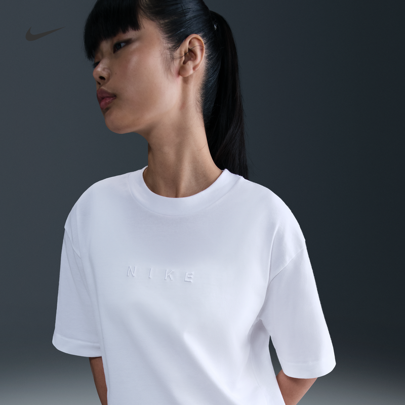 Nike耐克纯棉柔软半袖女短袖T恤