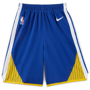 耐克金州勇士队幼童美式短裤夏季男童透气运动裤NIKE NBA HJ7742