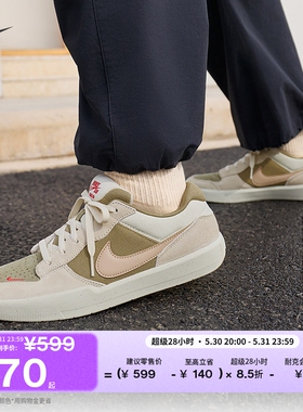 耐克透气滑板鞋夏季陆冲翻毛皮运动抓地NIKE SB FORCE 58 DV5477