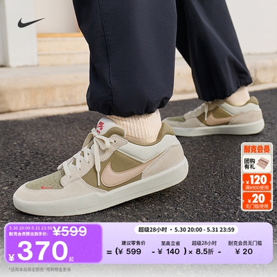Nike耐克FORCE58陆冲透气滑板鞋