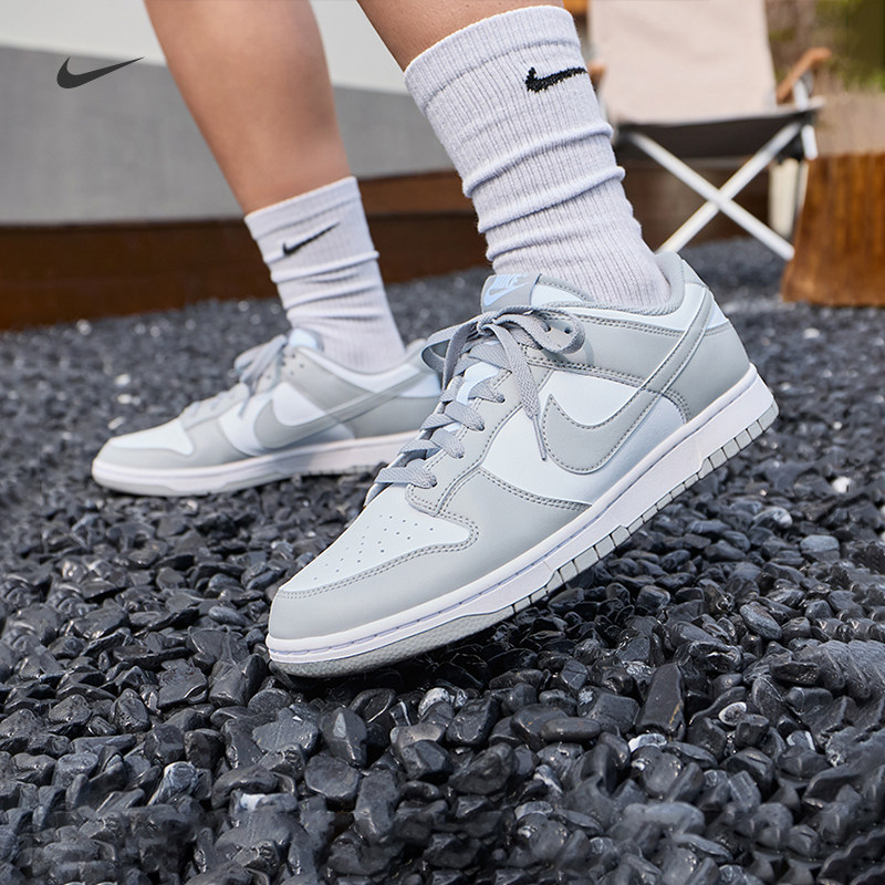 耐克男子平底运动鞋秋季胶底低帮复古板鞋NIKE DUNK LOW HF5441 - 实物图