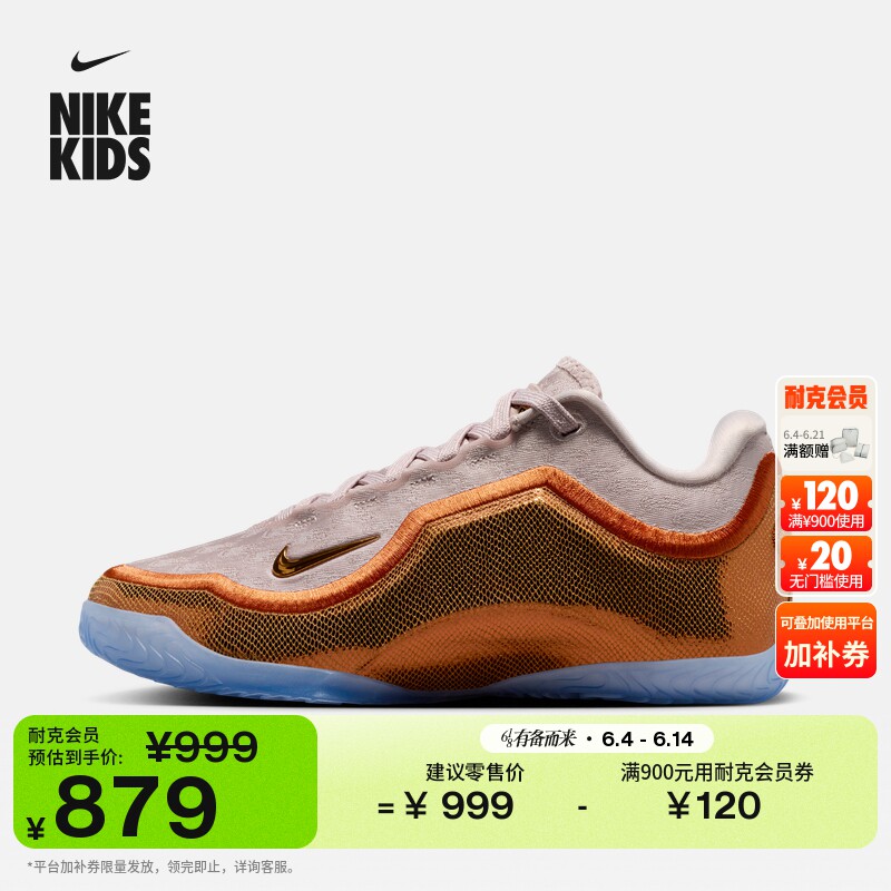 耐克詹姆斯23大童实战篮球鞋男女童抗扭NIKE LEBRON 23 IV4800