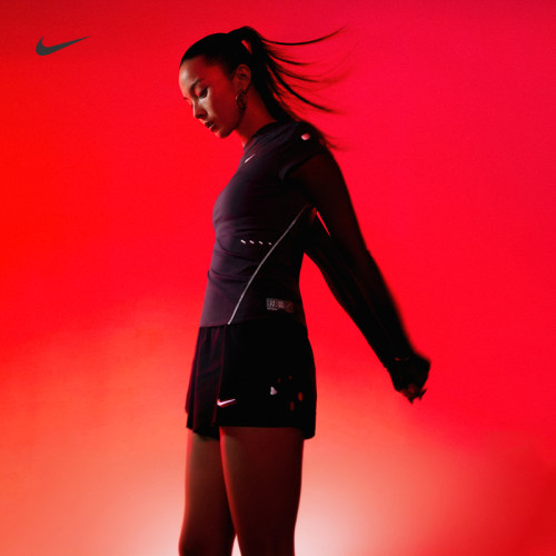Nike耐克速干二合一女子跑步短裤