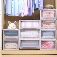 Multi-layer combination drawer storage cabinet, square storage box, stackable wardrobe, underwear storage box, storage cabinet thumbnail 8