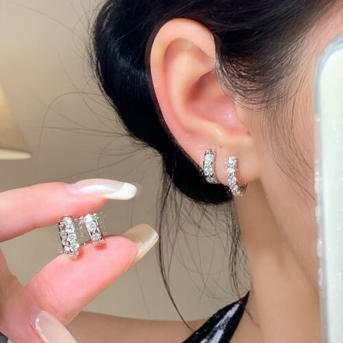 嘟嘟夫妇独特绝美耳骨环高级感D形直针耳圈耳饰睡觉免摘小耳扣女