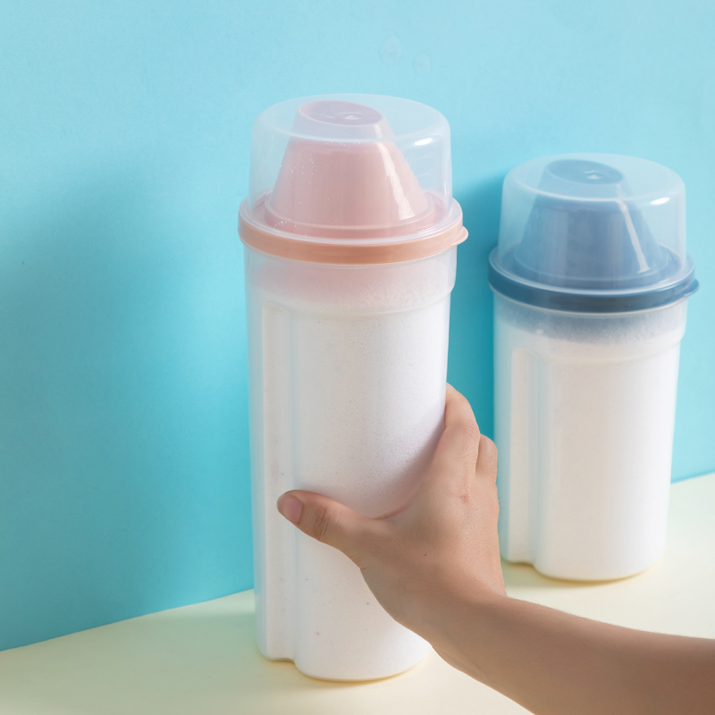 学生洗衣粉收纳盒宿舍多功能长方形收纳盒皂粉密封罐食品级塑料罐