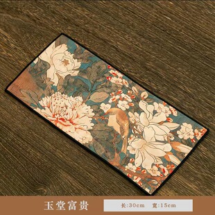 功夫茶巾高档茶布吸水加厚麂皮绒毛巾茶几桌布禅意抹布垫茶台配件