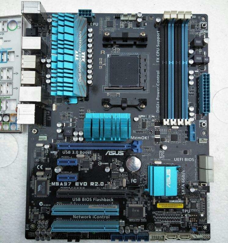 asus/华硕 m5a97 evo m5a97 r2.0推土机am3 独显 970主板fx 8350