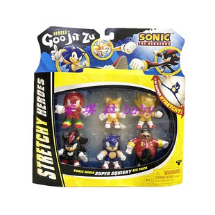 现货 GOO Jit Zu sonic 刺猬索尼克 弹力英雄手办 可捏解压玩具