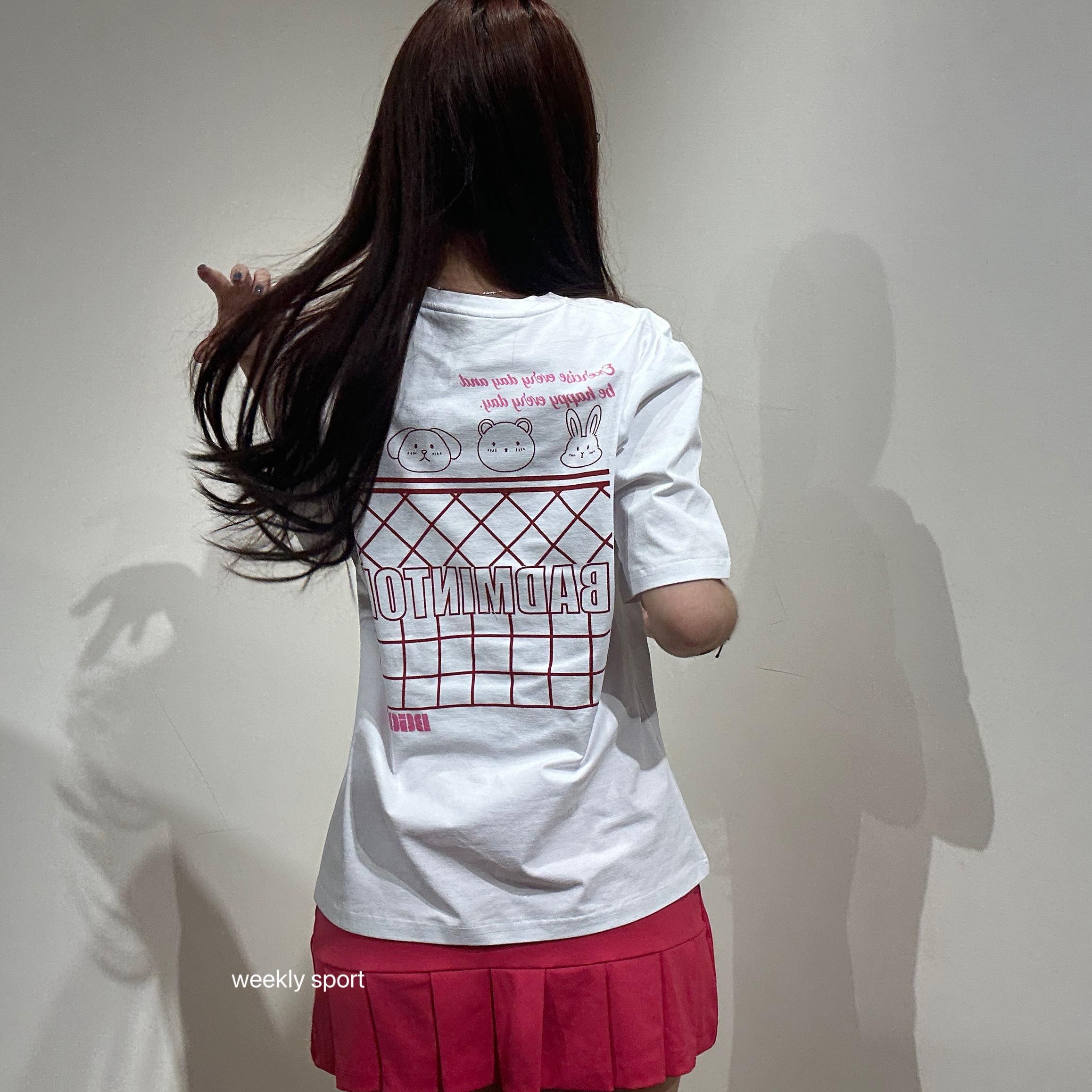2025韩国春夏新品BGOVS羽毛球服男女同款休闲速干轻薄T恤运动短袖
