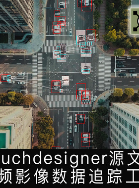 Touchdesigner工程 视频追踪Blob Track动态可视化交互项目源文件