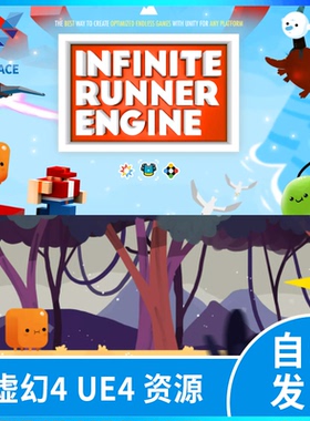 Unity U3d 完整成品简单2d小游戏工程文件场景关卡闯关卡通冒险