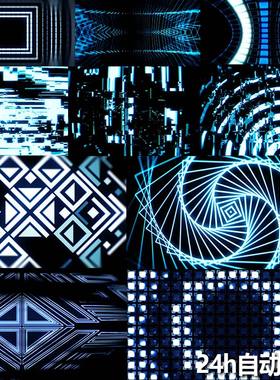 99个Resolume高清1080P视频素材VJSurvivalKit4大屏vj舞台LED背景