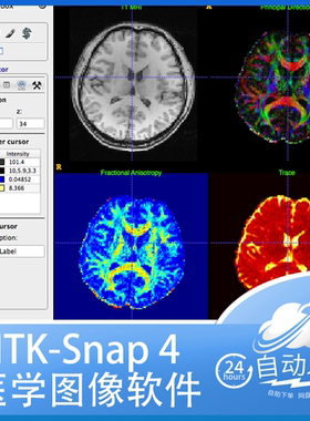 Win Mac  ITK-Snap 4 三维二维医学图像查看编辑切分itksnap软件