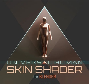 Blender插件真实人体皮肤着色器材质Universal Human Skin Shader