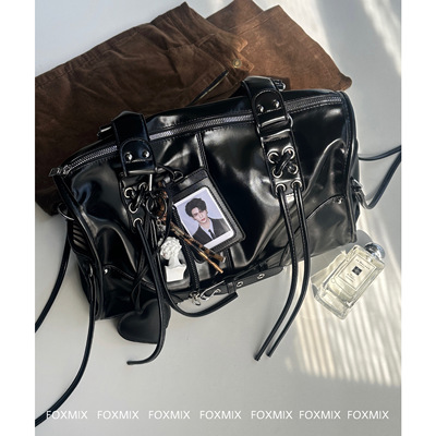 油腊皮中古机车hobo腋下包