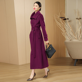 羊绒大衣女25年冬季 新款 时尚 长款 气质修身 羊毛风衣棉外套毛呢过膝