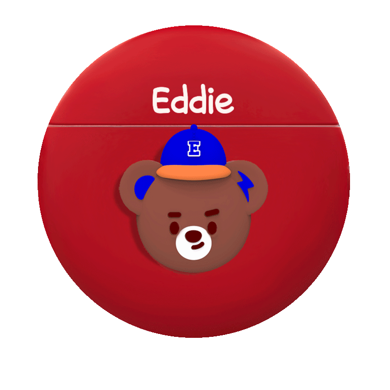 奇萌泰迪耳机硅胶套适用华为FreeBuds 4立体耳塞通用动漫保护壳 无线蓝牙耳机罩户外运动柔软防摔 买一送一