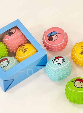 现货~韩国parisdog宠物狗狗玩具snoopy发声乳胶球韩国宠物玩具