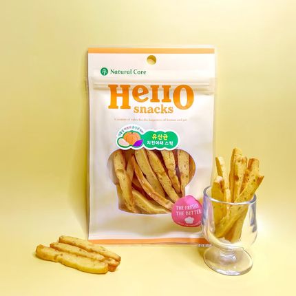 预定~韩国代购Natural core宠物狗狗益生菌鸡肉蔬菜营养切条零食