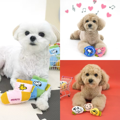 现货~韩国代购parisdog限定75周年宠物猫咪狗狗发声史努比玩具