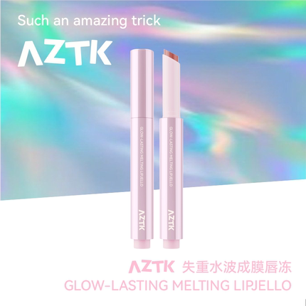 AZTK失重水波成膜唇冻固体唇蜜不沾杯成膜唇釉唇泥口红镜面水光