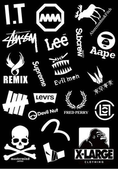 箱贴纸防水个性潮牌小清新复古防水创意欧美logo旅行箱拉杆箱0036