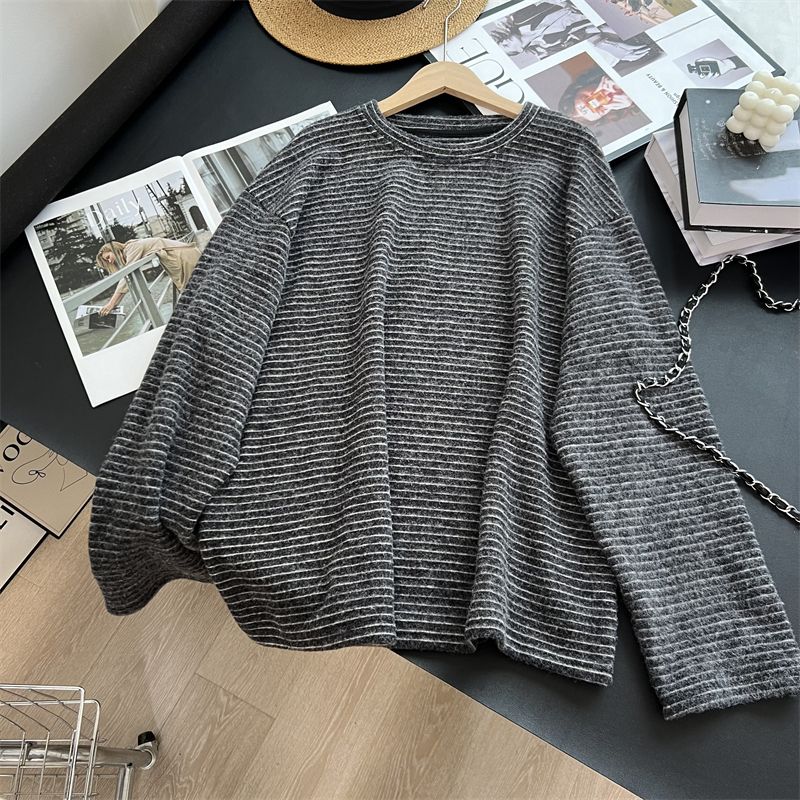 兔绒加厚保暖打底衫毛绒软糯上衣