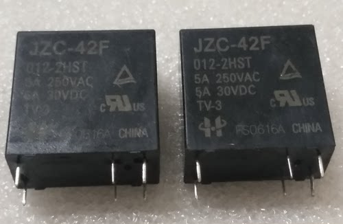 现货JZC-42F 012-2HST 全新散装宏发继电器 6脚 HF42F
