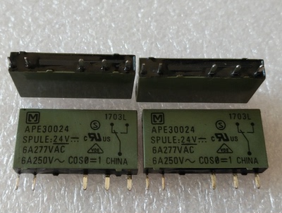 现货 APE30124 松下 24VDC 继电器 6A 24V 5脚 同用 APE30024