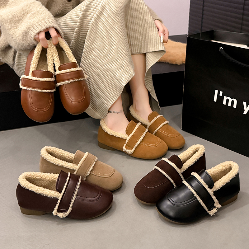 软面皮雪地靴女冬季款保暖舒适